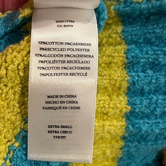 Rails Geneva mixed stripe v neck cardigan sweater size XS NWT - Picture 11 of 12